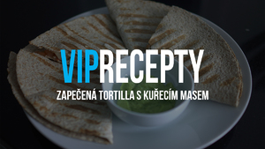 ZAPEČENÁ TORTILLA S KUŘECÍM MASEM